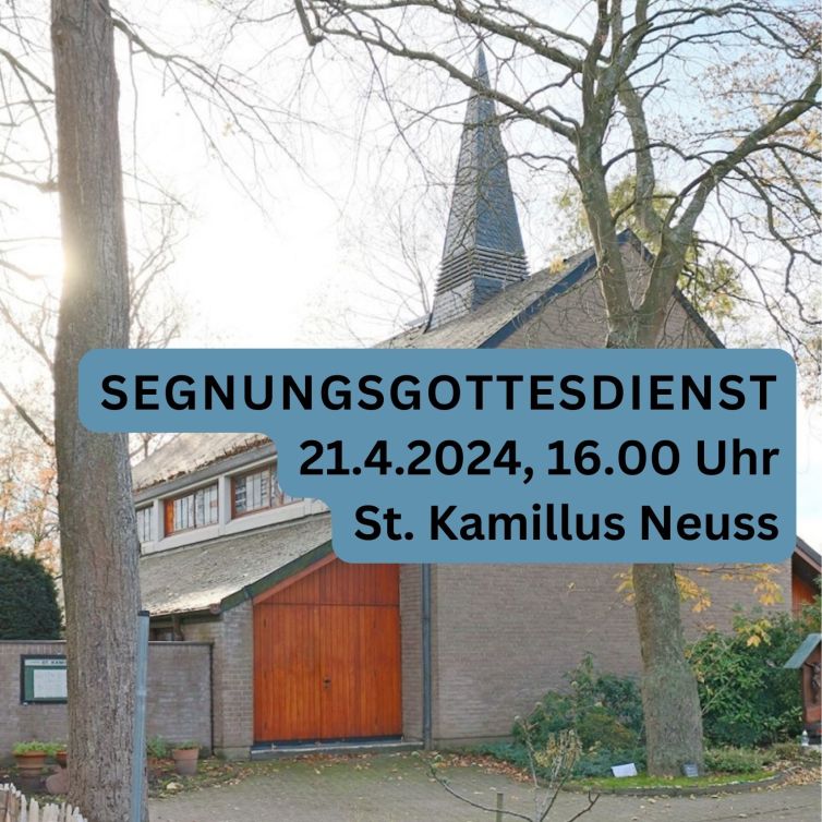 SEGNUNGSGOTTESDIENST Neuss St Kamillus Flyer