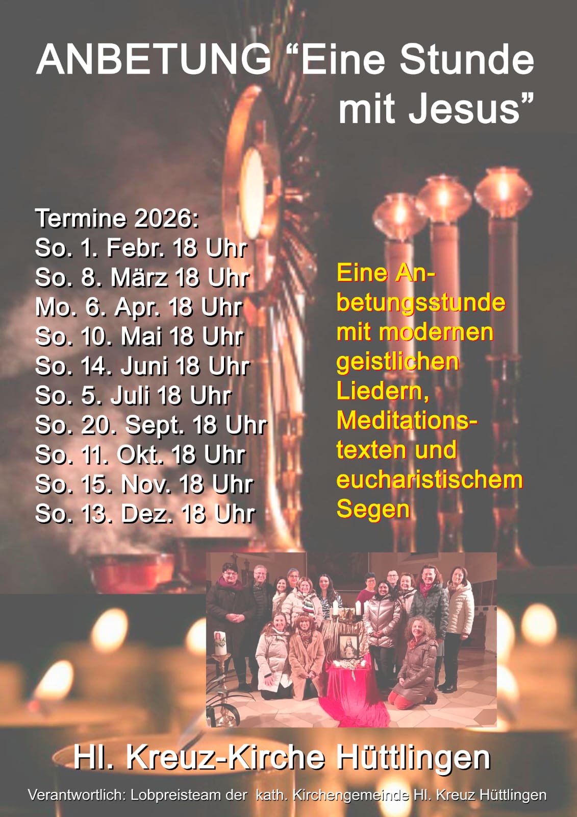 "Eine Stunde mit Jesus" in Hüttlingen